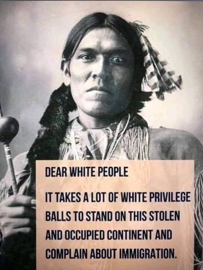 White privilege on stolen land