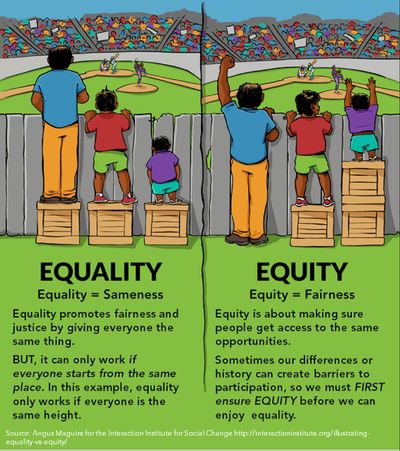 Equality vs Equity in Democracy
