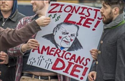 Zionists lie Americans die protest