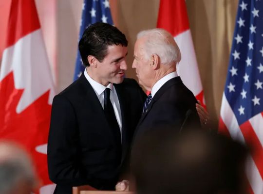 Canadian Prime Minister Justin Trudeau & American President Joseph Biden