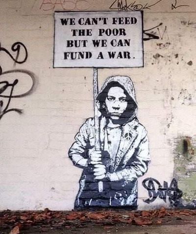 Cannot feed poor but fund war