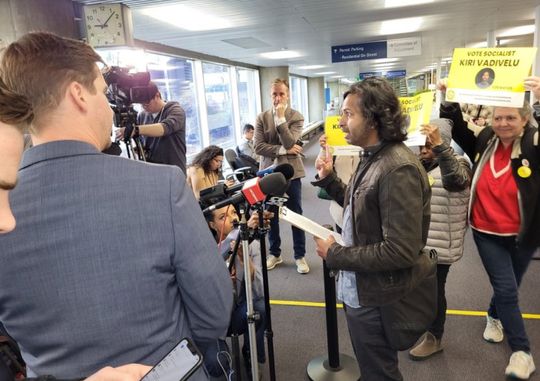 MSA candidate for Toronto mayor speaks to mass media